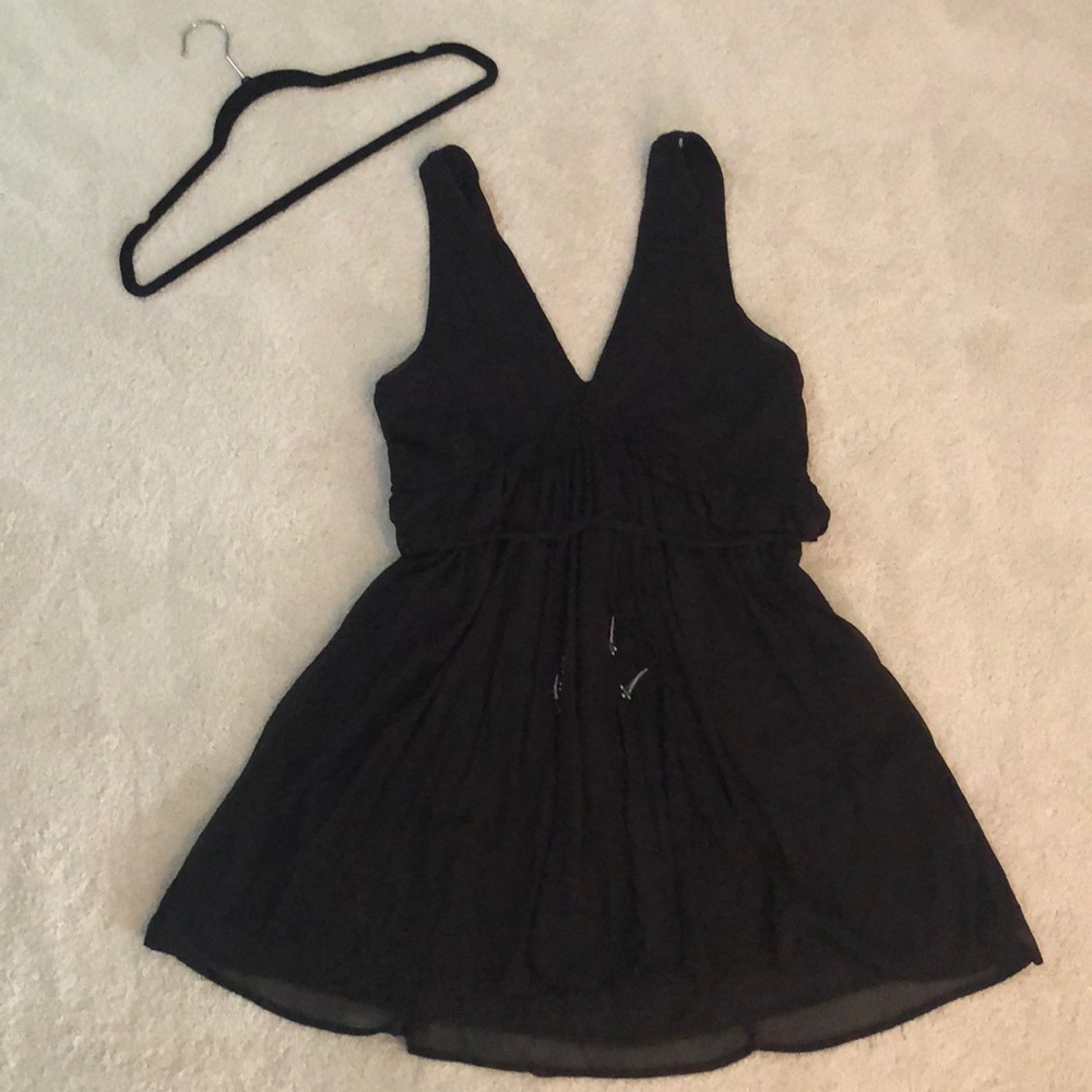 Free People Black Babydoll Dress